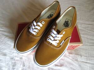 【未使用】VANS ヴァンズ AUTHENTIC オーセンティック / VN0009PV1M7 / GOLDEN BROWN / US MEN 8H 約26.5cm