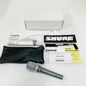 ★1円 〜 【美品】 SHURE シュアー ボーカル マイクロフォン コンデンサー マイク BETA87A-X 音響機材 売り切り！