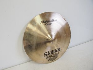 ☆【1T0117-8】 SABIAN セイビアン クラッシュシンバル CRASH AA MEDIUM THIN 16”/41cm CANADA 現状品