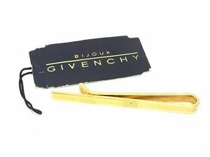 ■美品■ GIVENCHY ジバンシィ ネクタイピン タイピン アクセサリー 紳士 メンズ ゴールド系 DE9776