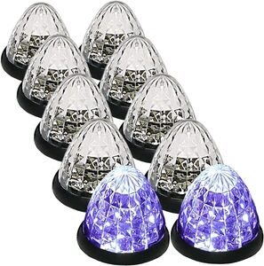 トラック用 マーカーランプ サイド マーカー 24V ダウンライト 16LED 汎用品 10個セット (パープル 特注色)