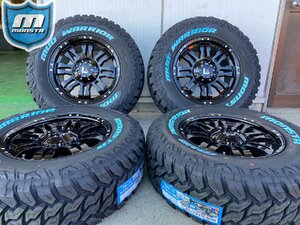 ハイラックス パジェロ サーフ 17インチ タイヤホイールセット 4本セット モンスタタイヤ マッドウォーリア 265/65R17 ノーマル車高OK