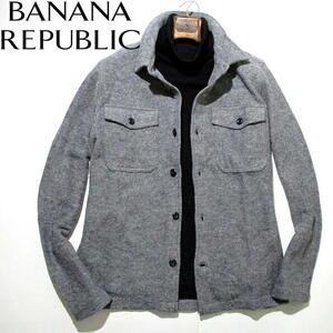 定価15400円▼ 新品 未使用 秋冬 バナナリパブリック　ウール混　CPOジャケット　Mサイズ　BANANA REPUBLIC　バナリパ　グレー　メンズ