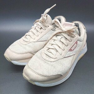 ◇ PUMA プーマ 375074-02 クルーズライダー ローカット スニーカー サイズ23.5 ピンク レディース E