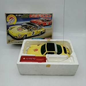 t2674 ニッコーのデラックスラジオコントロール セミデラコン 1/16 ポルシェ911S ラジコン 中古品 現状品 通電確認済み 可動OK 昭和レトロ 