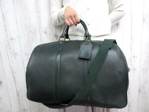 極美品 LOUIS VUITTON ルイヴィトン タイガ ケンダルPM エピセア ボストンバッグ ショルダーバッグ バッグ M30124 緑 メンズ 2WAY 78410Y