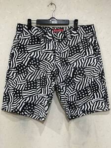 Supreme シュプリーム Work Short Black Flag 星条旗 チノ ワーク ショート ハーフ パンツ 34 BJBD.AB