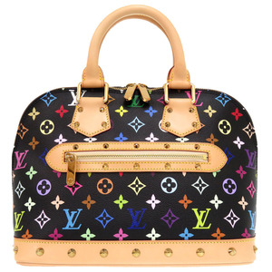 新品同様 ルイ ヴィトン アルマPM モノグラムマルチカラー ノワール M40444 ハンドバッグ 黒 LV 0234 LOUIS VUITTON