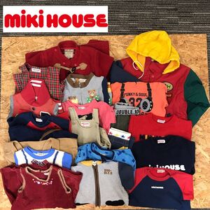 1I3116-R-N◆まとめ◆ベビー・キッズ服◆20点 MIKIHOUSE ミキハウス トップス ボトムス アウター 大量 秋冬 春夏 男女 90 110