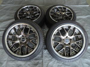 【中古セット】 ウェッズ マーベリック 1307M 18インチ 9J +32 5H114.3 グッドイヤー LS EXE 225/45R18 22年製 WEDS MAVERICK クラウン