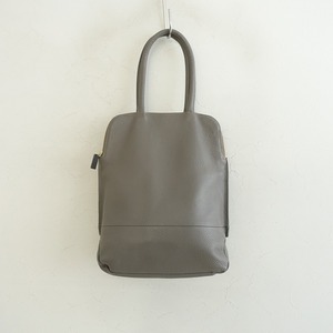 【定価3.3万】アンサ Ense *tate tote S*かばん肩掛け皮革レザーグレー1124(ba7-2411-107)【32L42】