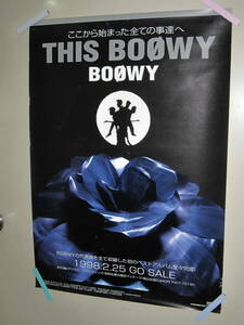 　ボウイ　BOOWY　THIS　告知　ポスター　BOΦWY 