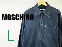 秋冬 MOSCHINO モスキーノ＜コットン 長袖シャツ ＞●M1877m