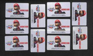 10枚セット非売品・未使用・未記入品マリオカート64 ・ MARIO KART64 LICENSE CARD ライセンスカード ・ 任天堂正規品 