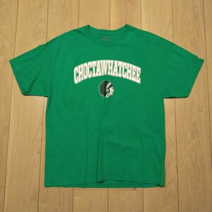 USA古着卸 XLサイズ Champion チャンピオン チョクタハッチー プリント Tシャツ 