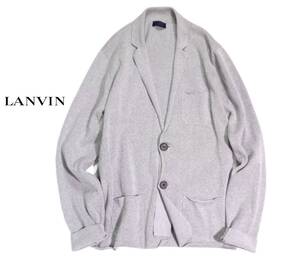 清涼感！ランバン LANVIN コットン100％ ストレッチ ジャケット M