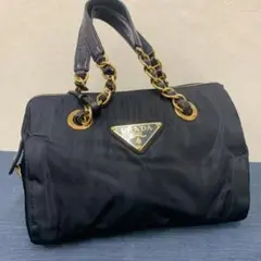 PRADA プラダ ミニボストンバッグ チェーン 美品