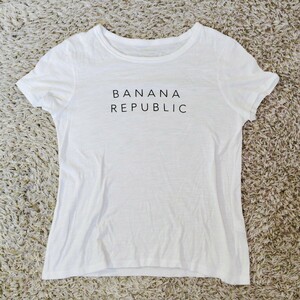 0906／S／BANANA REPUBLIC　レディース　トップス Tシャツ 半袖 白 ホワイト