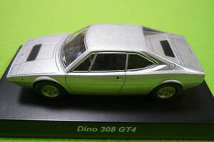 【新品】京商1/64 ミニカーコレクション★ Dino 308 GT4 ☆ シルバー