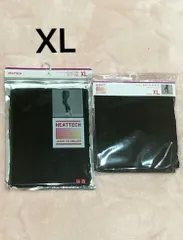 【2枚セット【XLサイズ】新品 ユニクロ ヒートテック レギンス (十分丈) ブラック