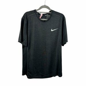 【 NIKE　ナイキ】 ドライフィット　 メンズ ショートスリーブ ランニングトップ Tシャツ カットソー 半袖　チャコールグレー　XLサイズ