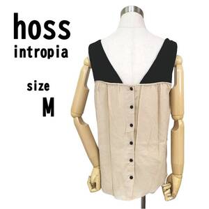 【M(38)】 hoss intropia ホス レディース ノースリーブ 春夏