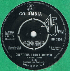 ●HEINZ / QUESTIONS I CAN