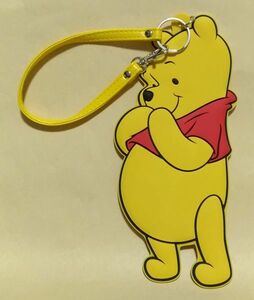 中古 くまのプーさん ラバーパスケース BIGサイズ ラバー パスケース ストラップ付き Winnie the Pooh ヴィレヴァン限定 ICカード入れ