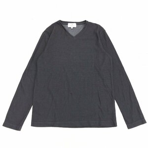 CK Calvin Klein カルバンクライン Ｖネック Tシャツ M チャコールグレー 長袖 ロンT カットソー カジュアル 国内正規品 メンズ 紳士