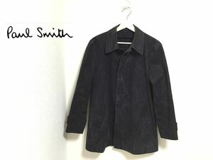 日本製 paul smith コート ジャケット メンズ M ブラック ポールスミス 黒 ①