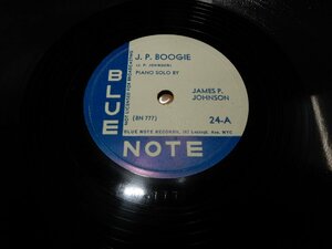 SP 78☆人気のBLUE NOTE☆24-A:J.P.BOOGIE☆24-B:GUT STOMP☆JAMES & JOHNSON☆767 Laxingt.Ave.NYC☆12インチ☆管理160