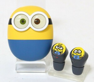 ◆ IRIVER 完全ワイヤレスイヤホン MINIONS WIRELESS EARBUDS ミニオン ボブ IRV-IMT-B01 ◆NHC09245　Bluetooth ミニオン音声ガイダンス