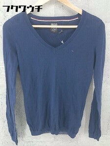 ◇ HILFIGER DENIM ヒルフィガーデニム 長袖 セーター XS ネイビー # 1002798567658