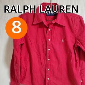 RALPH LAUREN ラルフローレン シャツ ポロシャツ ピンク系 サイズ8【CT18】