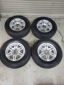 (4943) BRIDGESTONE ブリジストン BLIZZAK REVO1 215/70R15 98Q スタッドレス タイヤ ホイール 4本セット 中古 引き取り可 大阪