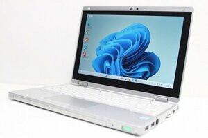 1円スタート ノートパソコン 2in1PC Windows11 WPS office搭載 Panasonic レッツノート CF-RZ6 第7世代 Core i5 SSD256GB メモリ8GB