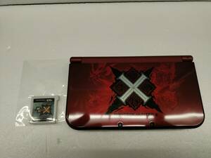 【中古3DS本体】New ニンテンドー3DS LL モンスターハンタークロス スペシャルパック　本体、ソフトのみ 美品 動作品 【59】