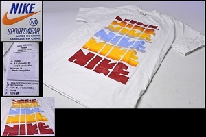 【 NIKE ナイキ 】★ 両面レインボーロゴ プリント Tシャツ ★ 直営店購入品 ★ 珍しい両面ロゴ ★ スポーツウエ-ア ★