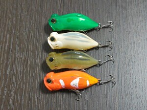 【中古品 4個セット】 ラッキークラフト バーチャルベイト ケロール LUCKY CRAFT Virtual Baits KeRoll 7.5g # ブラックバス 黒鯛 チヌ