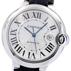 カルティエ CARTIER W69016Z4 バロンブルー 42ｍｍ デイト 自動巻き メンズ 保証書付き_826489