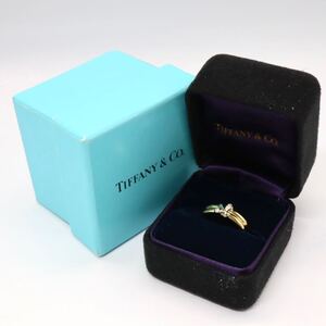 【SALE】1円〜!!TIFFANY&Co.(ティファニー)箱付!!◆K18 デザインリング◆F◎ 約7.1g 約11.5号 ring 指輪 ゴールド EH1/EH1 S478