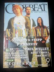 CROSSBEAT 1993 9 64NIRVANAニルヴァーナPJ HARVEYポールPAULウェラーWELLER AZTEC CAMERAピート タウンゼントPETE TOWNSHENDクロスビート