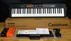 NY6-113【現状品】CASIO　デジタルキーボード　CT-S100　Casiotone　2024年製　キーボード　カシオ　動作確認済　中古品　保管品