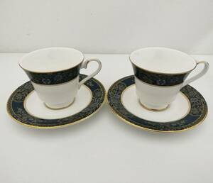 ROYAL DOULTON ロイヤルドルトン カップ＆ソーサー CARLYLE H.5018 2客セット 現状品