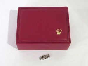 1000円スタート 腕時計 付属品のみ ROLEX ロレックス 空箱/内箱 化粧箱 レッド 赤/枕/コマ×4(幅約1cm)/BOX/ボックス 10 H60059