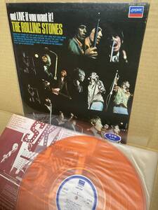 PROMO L20P 1028！ORANGE VINYL！美盤LP！Rolling Stones / Got Live If You Want It! Polydor 見本盤 SATISFACTION SAMPLE 1982 JAPAN NM