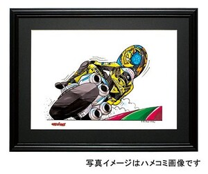 イラスト ロッシ NSR 500GP(後ろ姿)