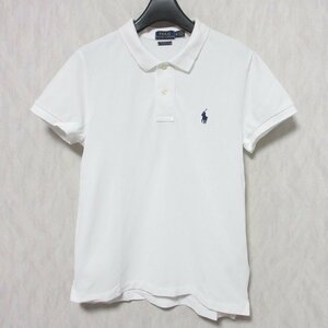 新品同様 POLO RALPH LAUREN ポロ ラルフローレン CLASSIC FIT クラシックフィット 半袖 ポニー ポロシャツ 小さいサイズ XS ホワイト ◆