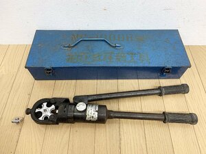 ★中古★西田製作所 ロータリー油圧端子圧着機 NC-100DR型 ダイス付き 手動回転式圧着機 ハンドツール 電気工事)倉b