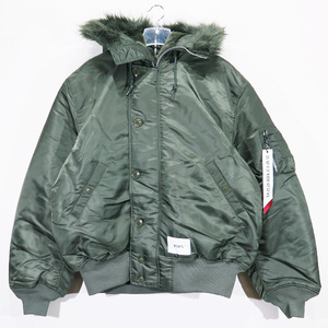 WTAPS ダブルタップス 23AW N-2B CORE SPEC/JACKET/NYLON.TWILL.ALPHA INDUSTRIES 232EWALD-JKM01S アルファ ジャケット オリーブ dek